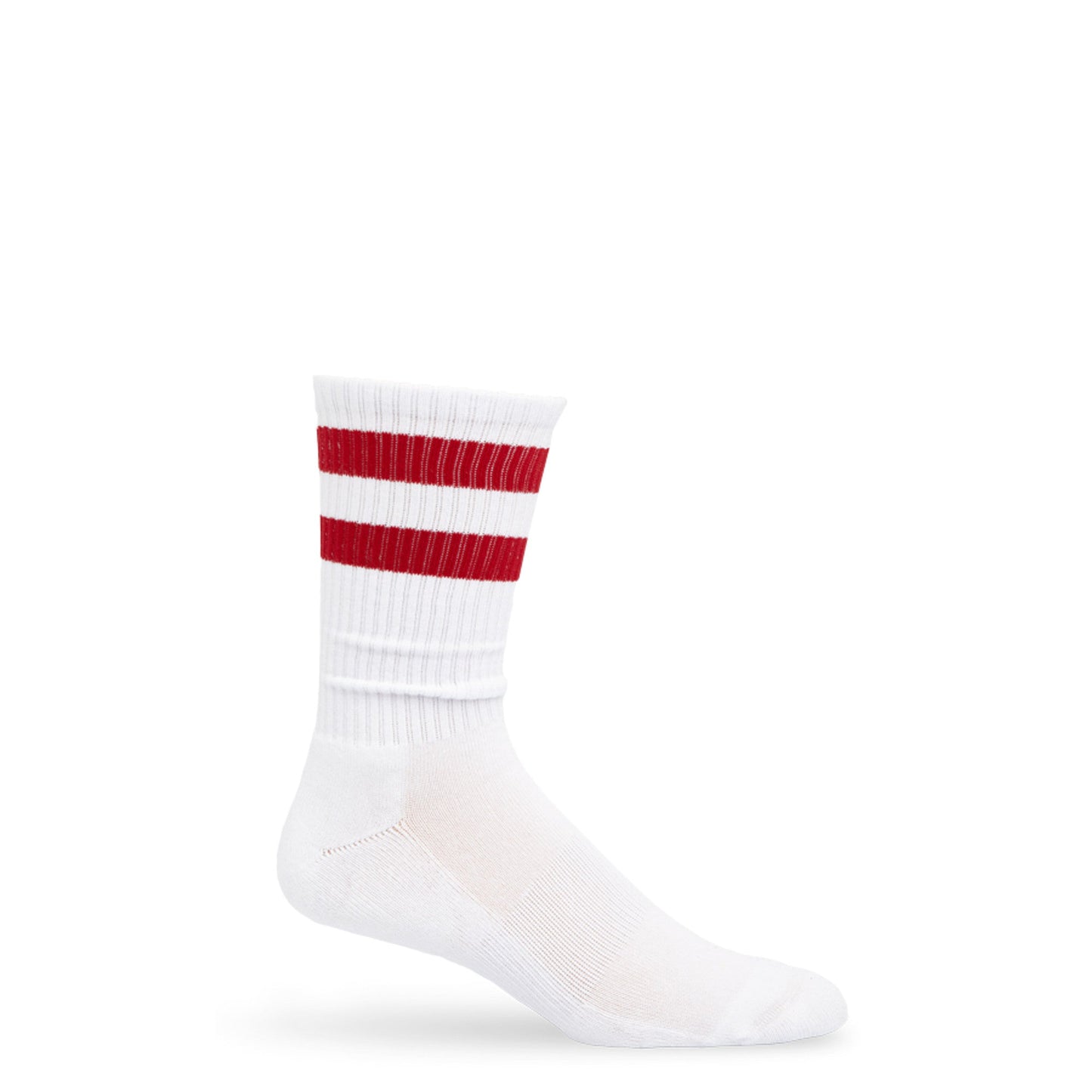 Crimson Retro Casual Crew Socks
