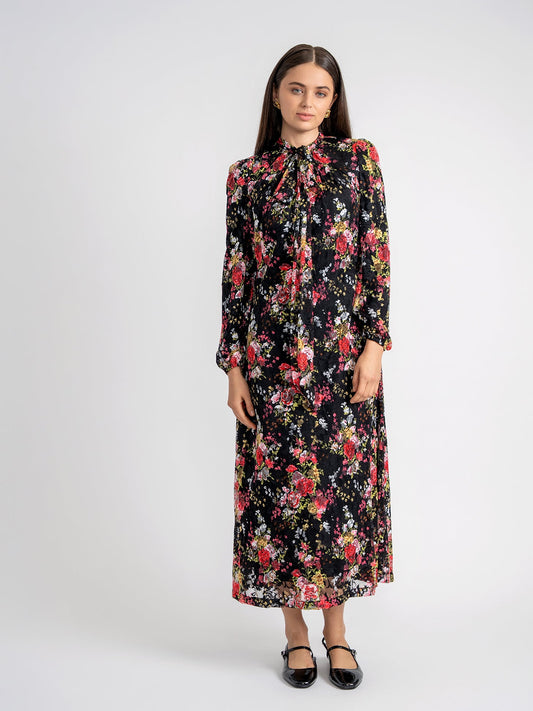 Bow Print Dress