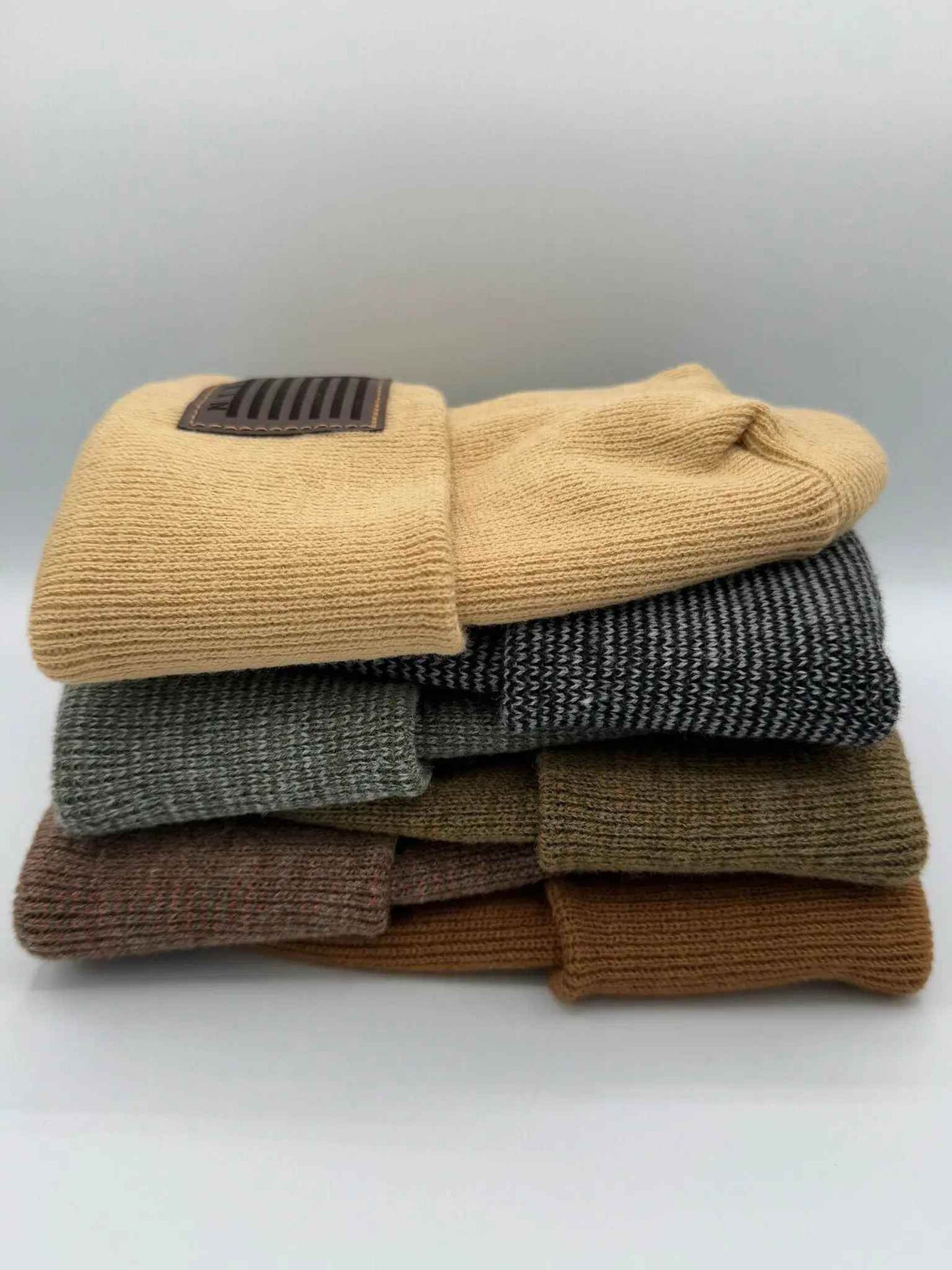 H Stitch Cuffed Beanie, Veterans Collection