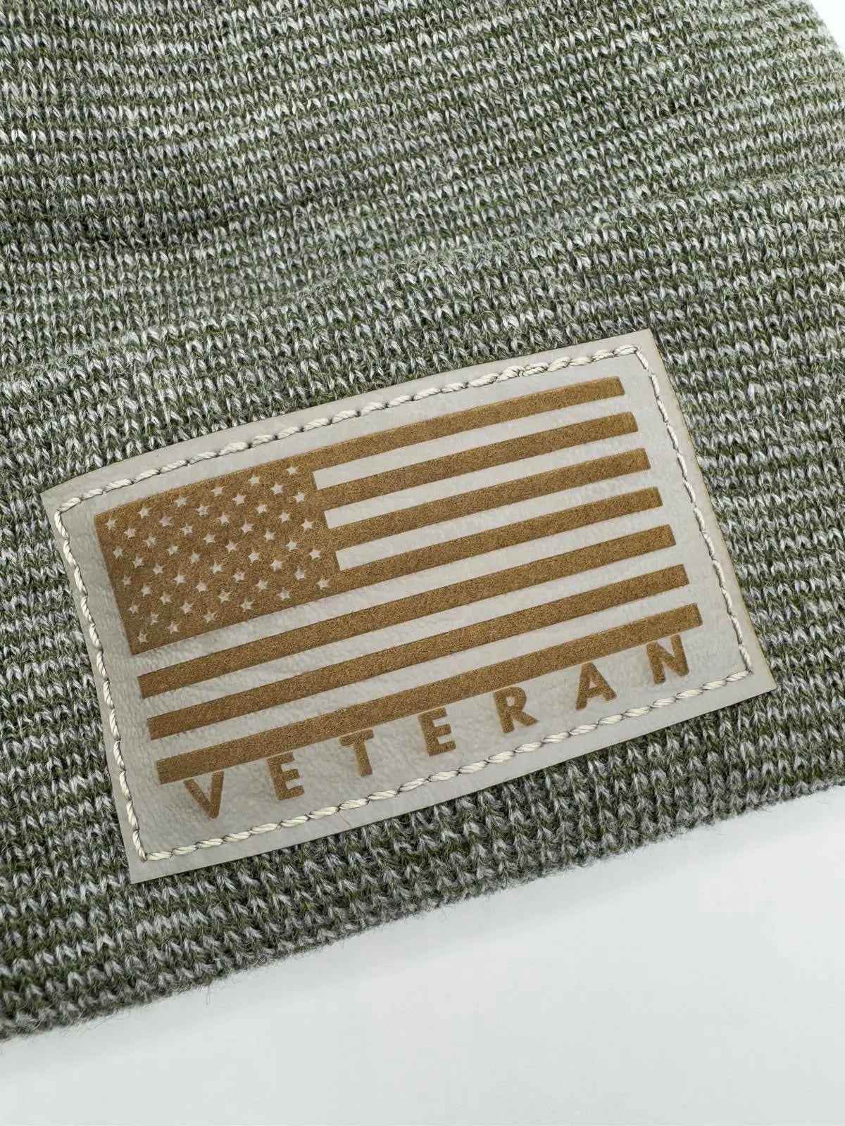 H Stitch Cuffed Beanie, Veterans Collection