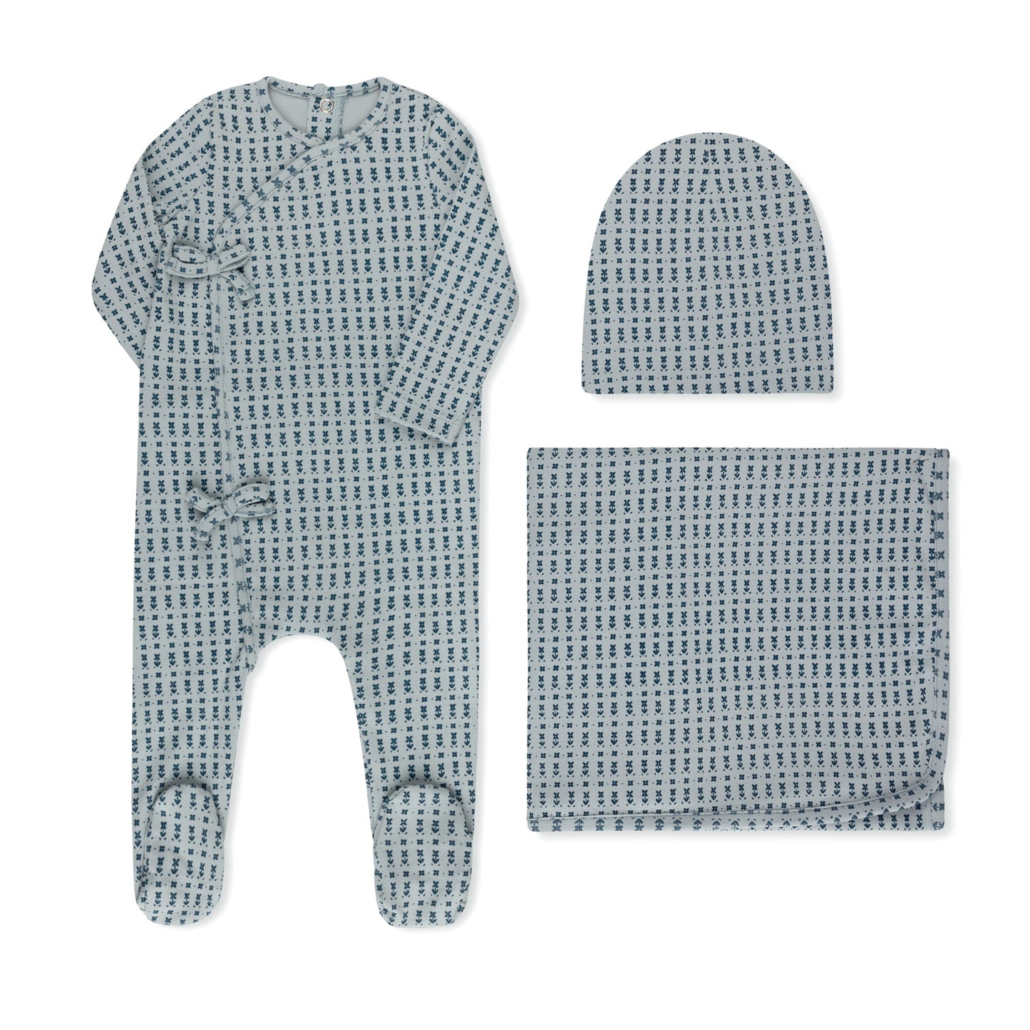 Ditsy Print Footie