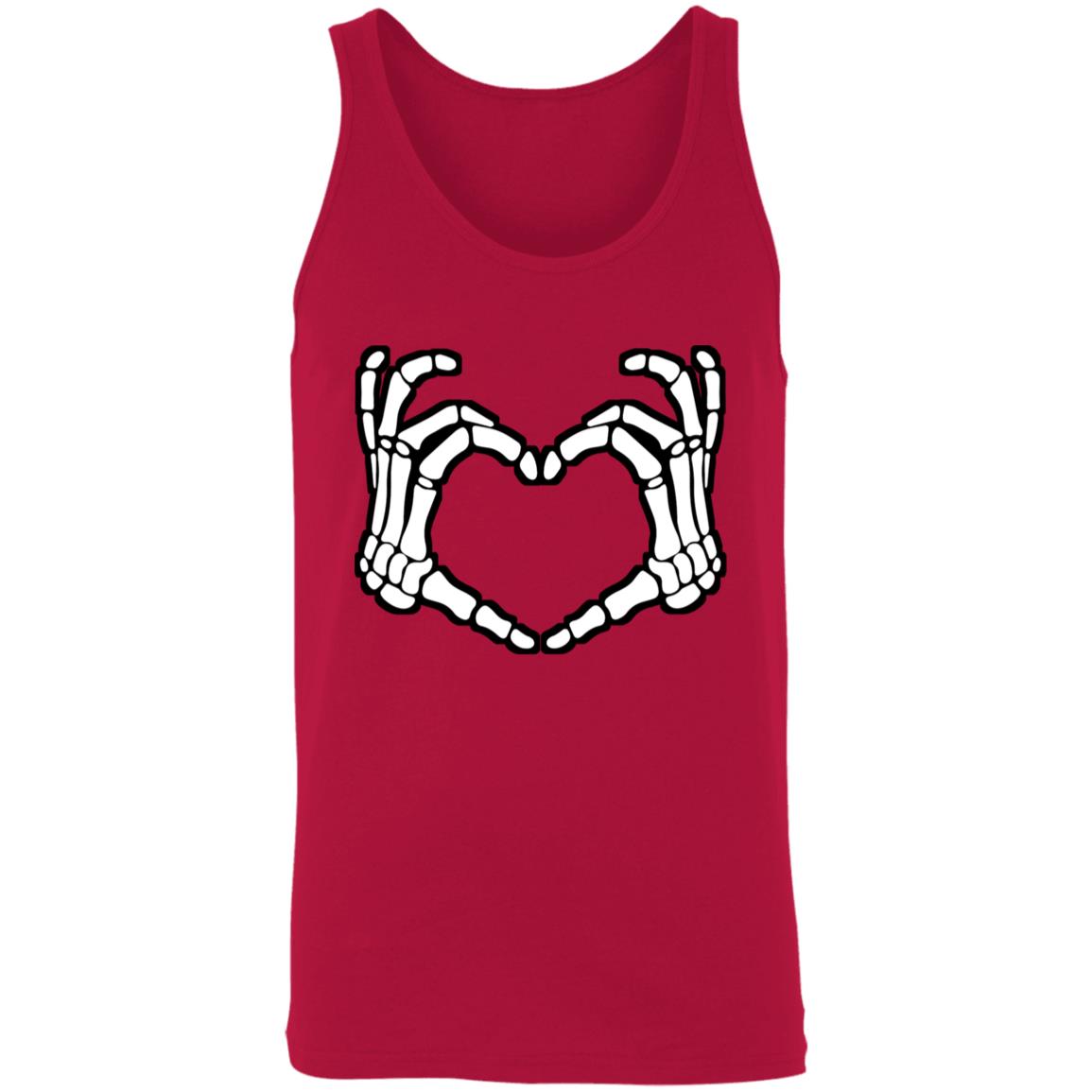 Skeleton Heart Fingers Tank Top