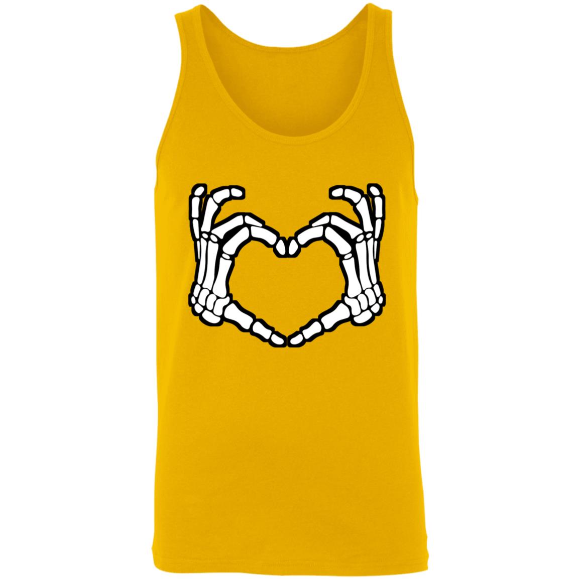 Skeleton Heart Fingers Tank Top