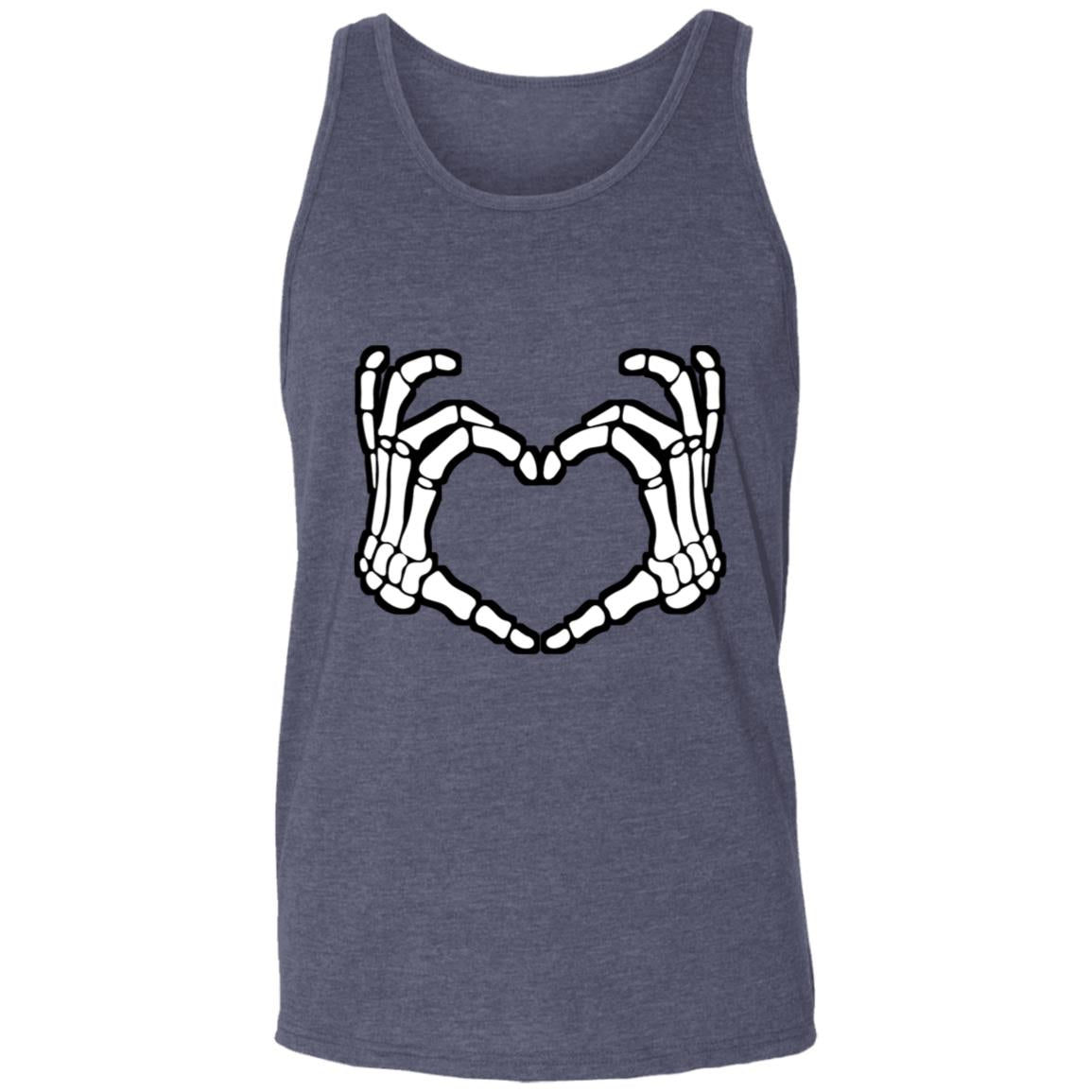 Skeleton Heart Fingers Tank Top