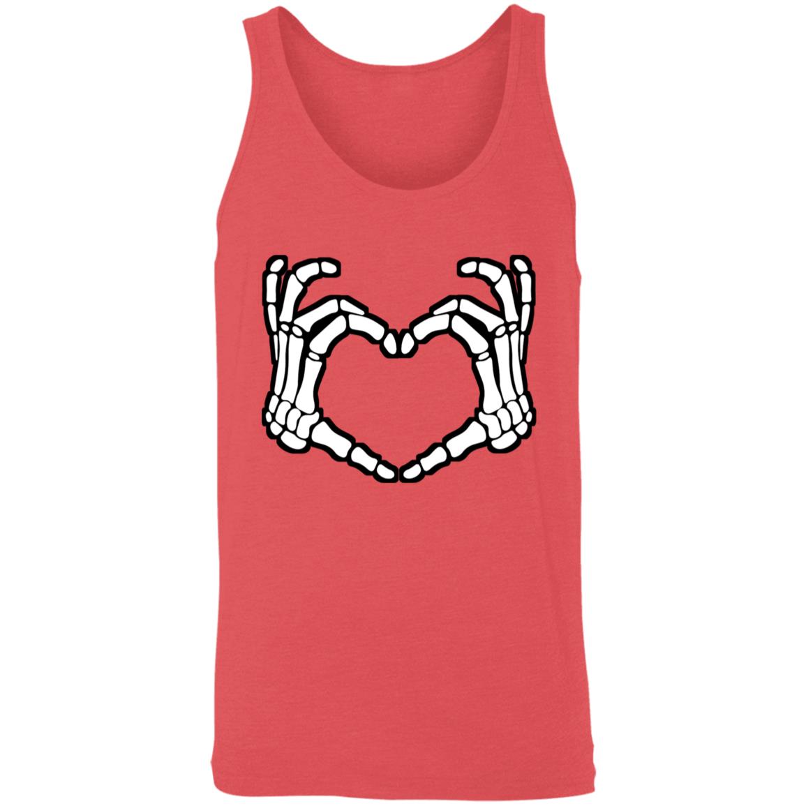 Skeleton Heart Fingers Tank Top