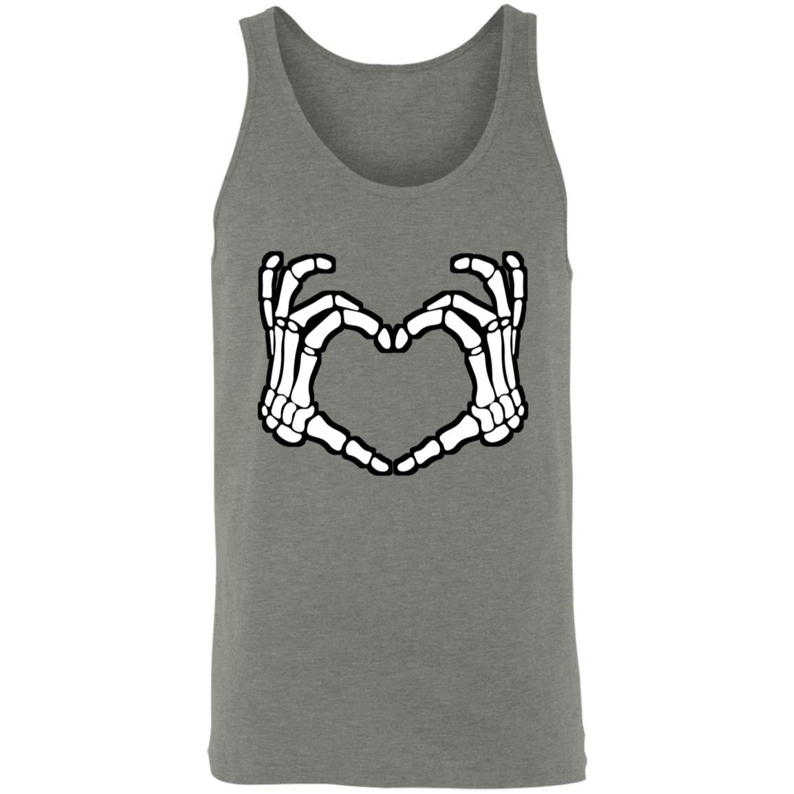 Skeleton Heart Fingers Tank Top
