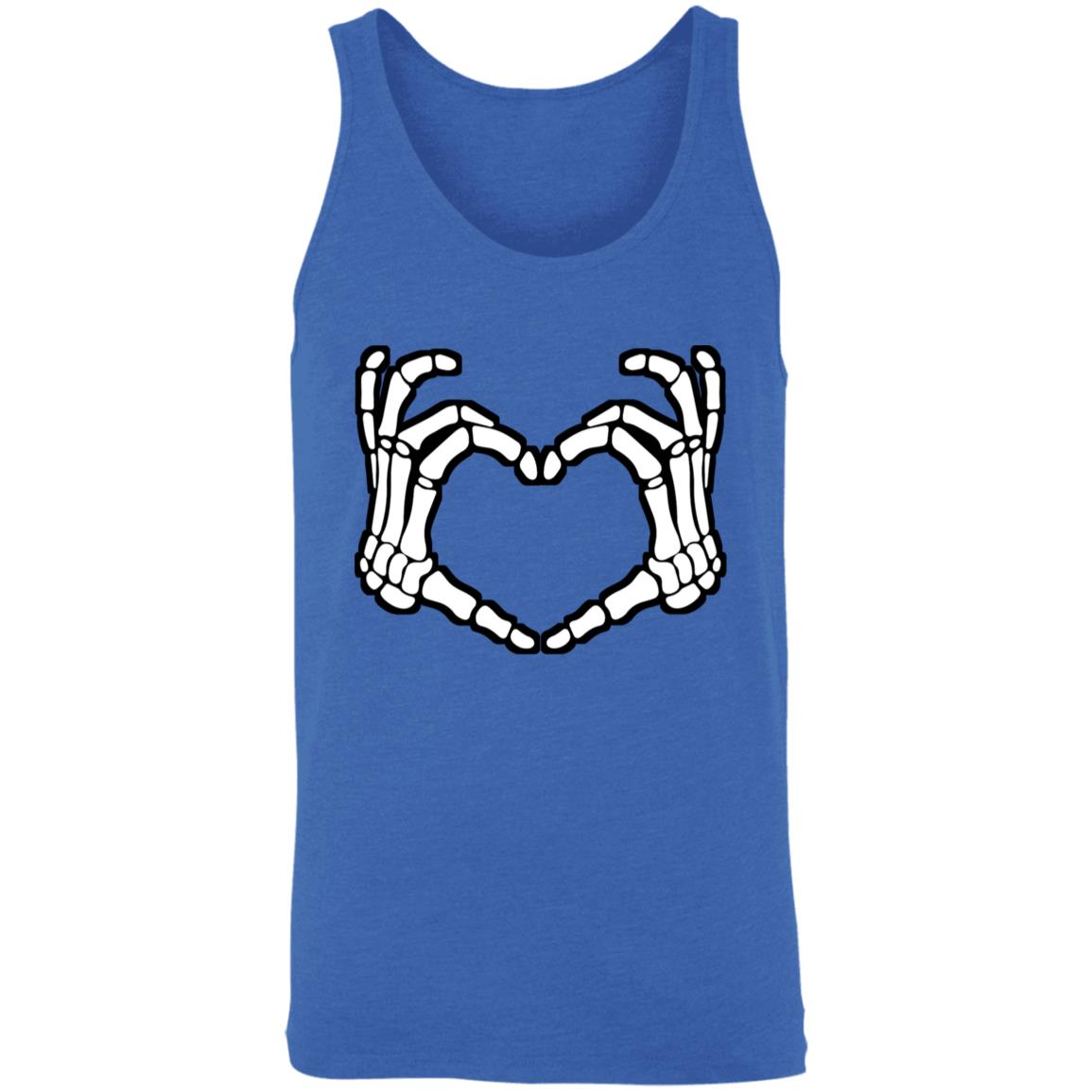 Skeleton Heart Fingers Tank Top