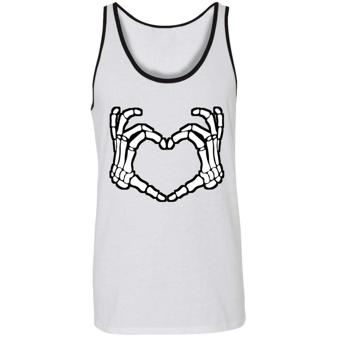 Skeleton Heart Fingers Tank Top