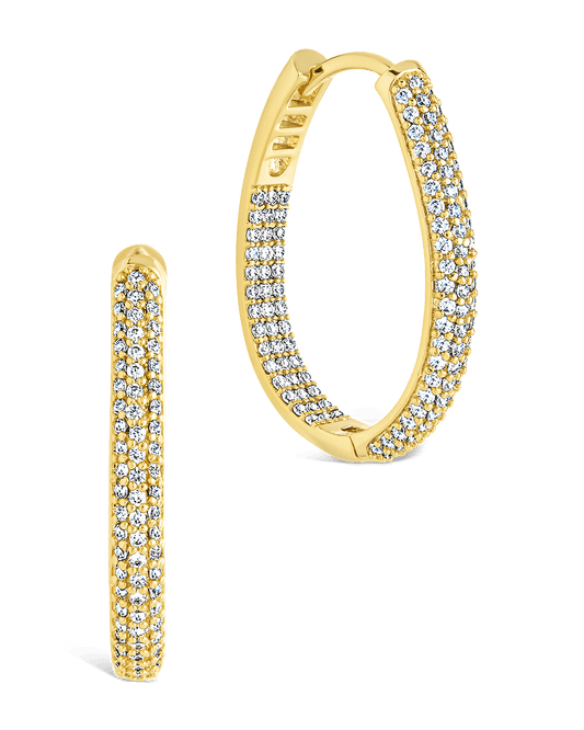 Melba Pave CZ Hoops