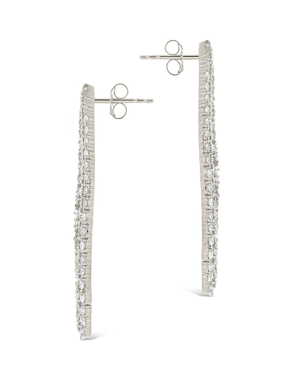 Olivia CZ Oval Stud Earrings