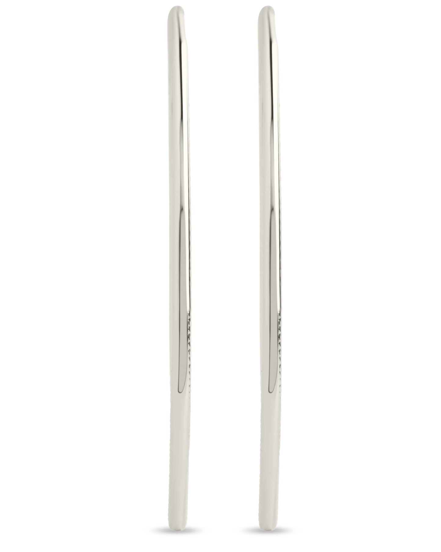 Textured Delicate Threader Hoop Earrings