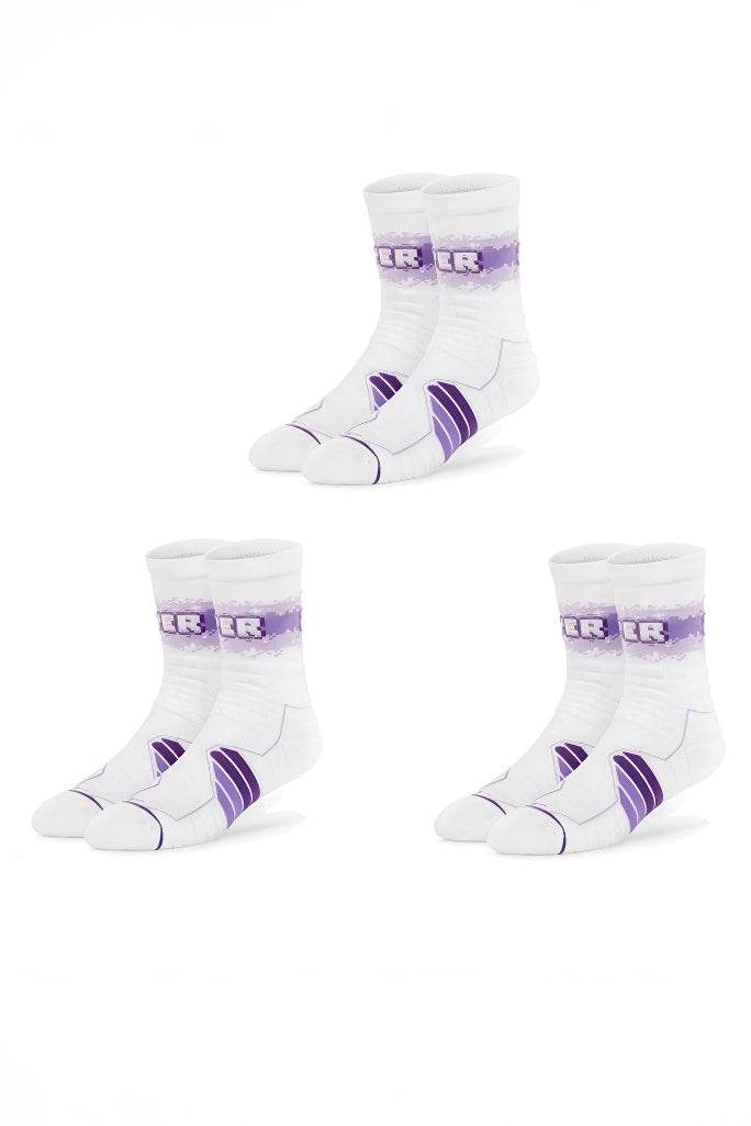 Elite Basketball Socks - High-Cut Terry Cushion Performance Crew Socks
