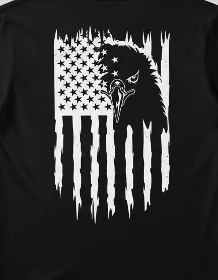 Eagle Flag Liberty Bell T-Shirt - Patriotic American Tee