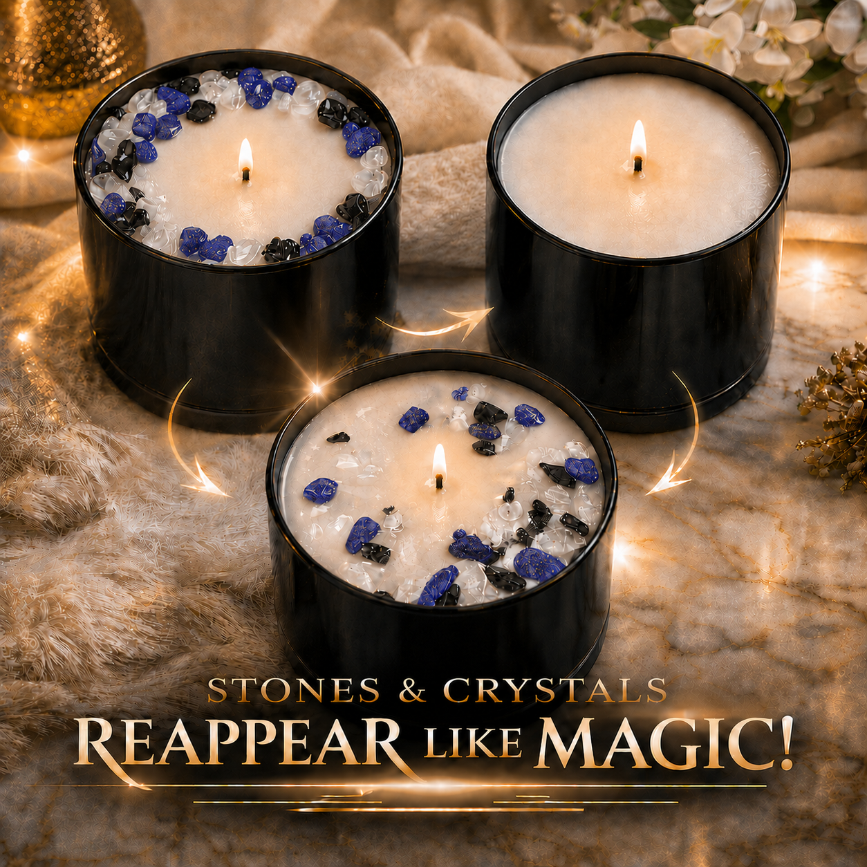 Sagittarius Zodiac Crystal Candle, 10oz