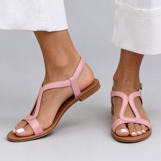 Women's Flat Open-Toe Buckle Sandals | Casual Beach Sandals in 8 Colors