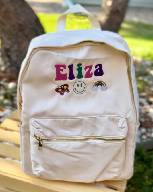 Personalized Embroidered Backpack | Custom Name School Backpack | Monogram Kids Backpack | Back to School Bag | Personalized Student Gift