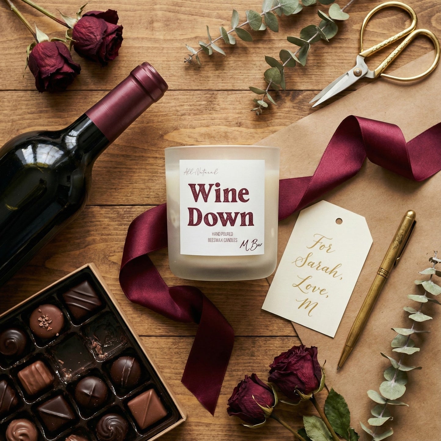 Wine Down Candle