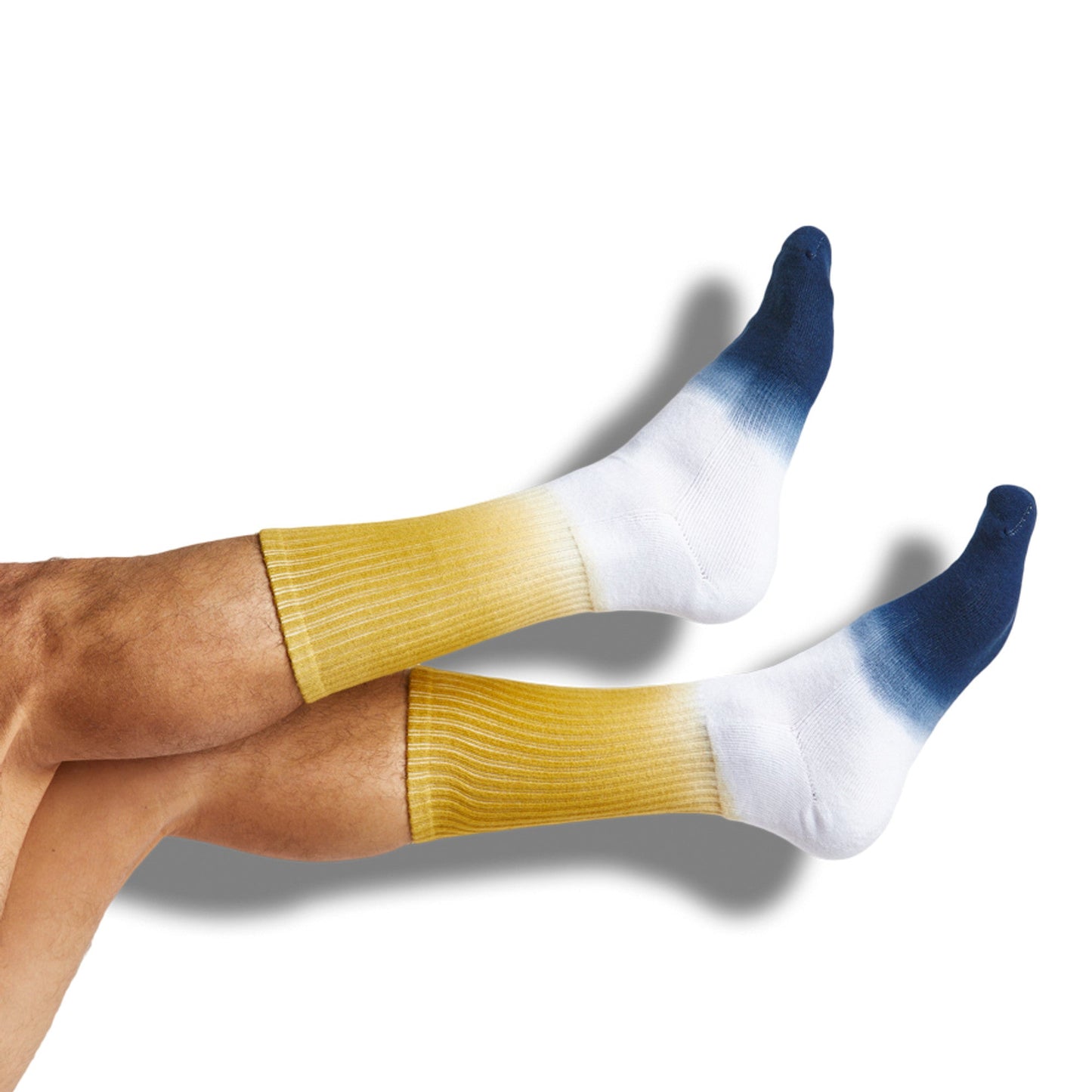 Navy / Gold Dip Casual Socks