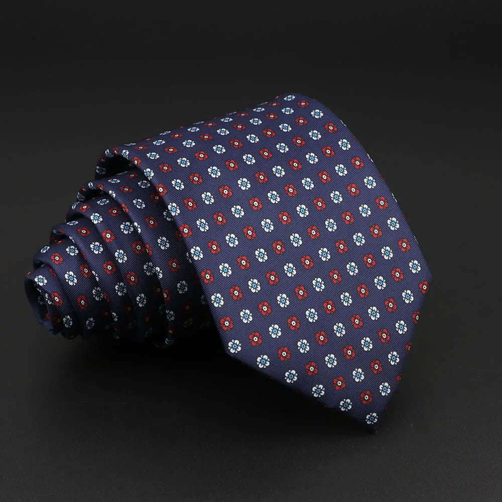 Novelty Men's Formal Ties 7cm Soft Silk Necktie