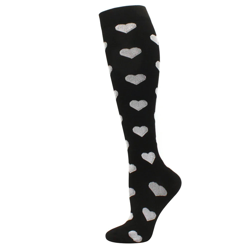 Running Compression Stockings Pressure Nursing Socks For Edema, Diabetes, Varicose Veins, Blood Circulation Sports Socks