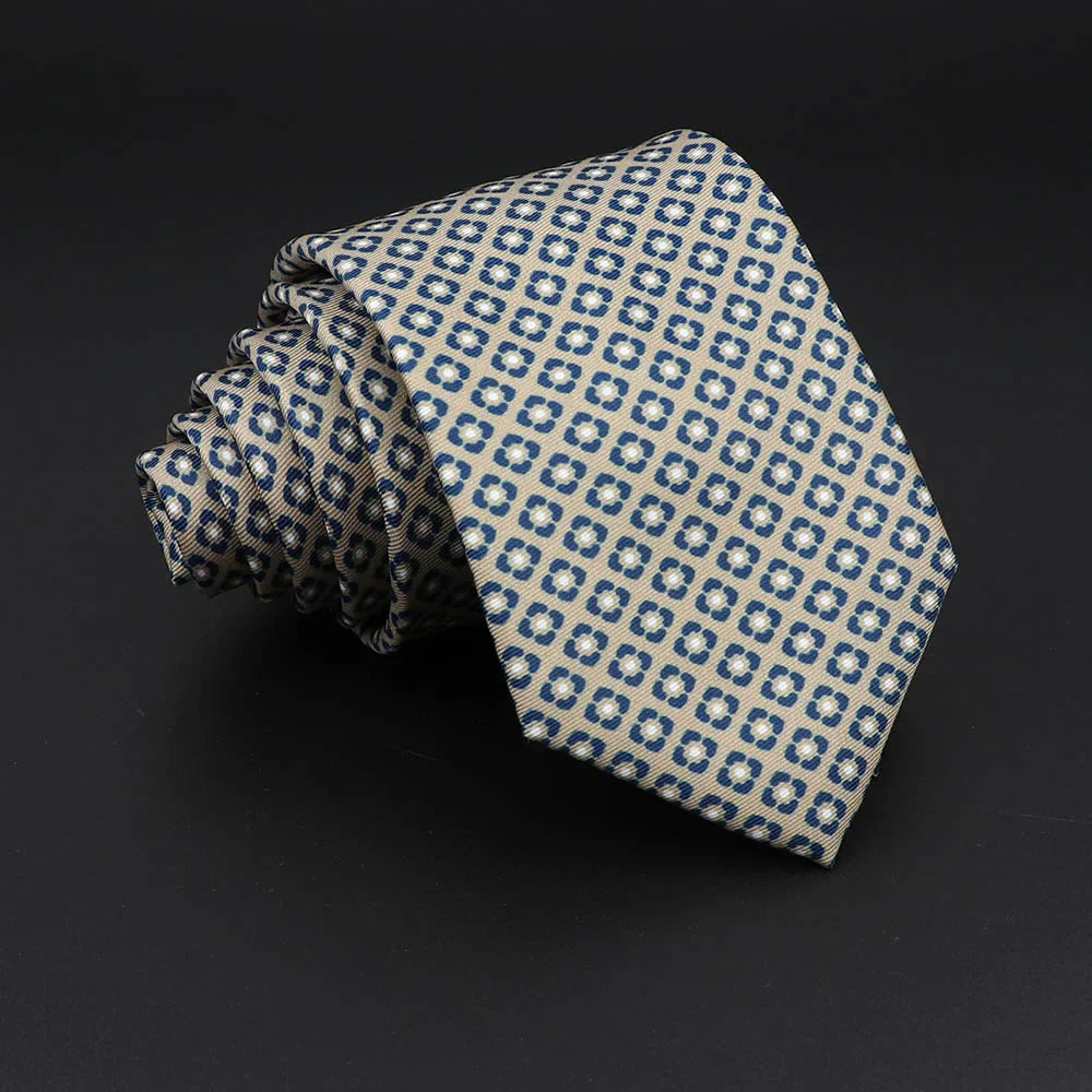Novelty Men's Formal Ties 7cm Soft Silk Necktie