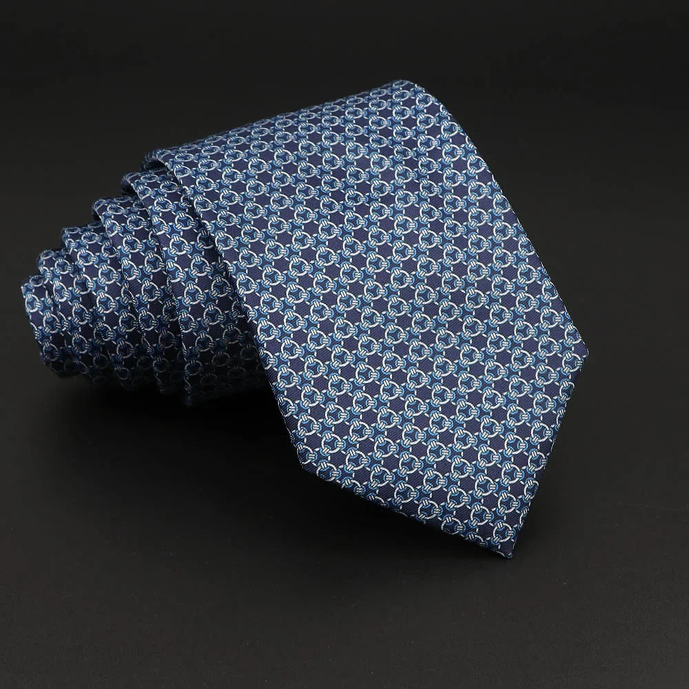 Novelty Men's Formal Ties 7cm Soft Silk Necktie
