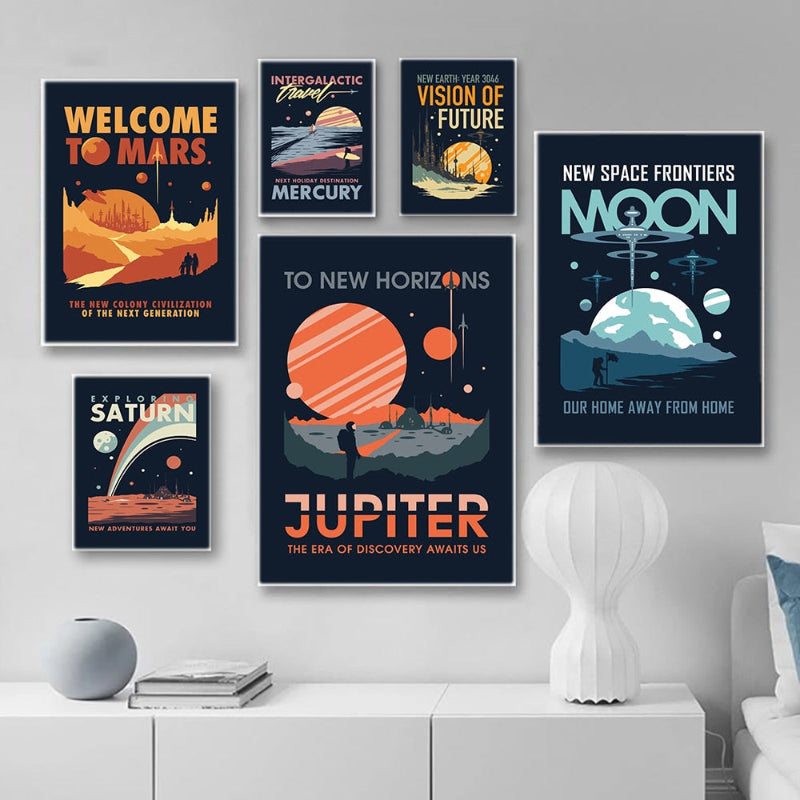 Planet Canvas Print Paintings