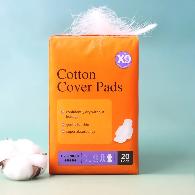 US Warehouse X9 Private Label Sanitary Napkin Female Sanitary Pads High Quality Strong Absorbent Cotton Cover Pads Wholesale