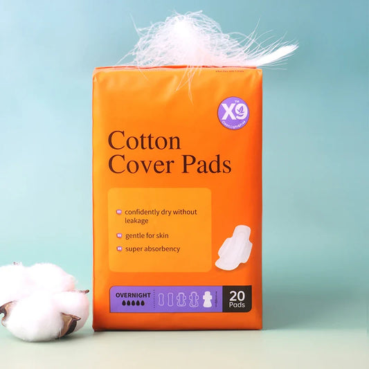US Warehouse X9 Private Label Sanitary Napkin Female Sanitary Pads High Quality Strong Absorbent Cotton Cover Pads Wholesale