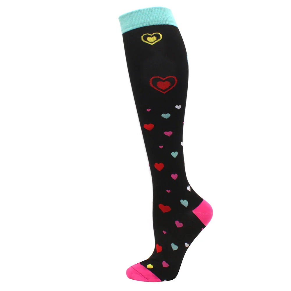 Running Compression Stockings Pressure Nursing Socks For Edema, Diabetes, Varicose Veins, Blood Circulation Sports Socks