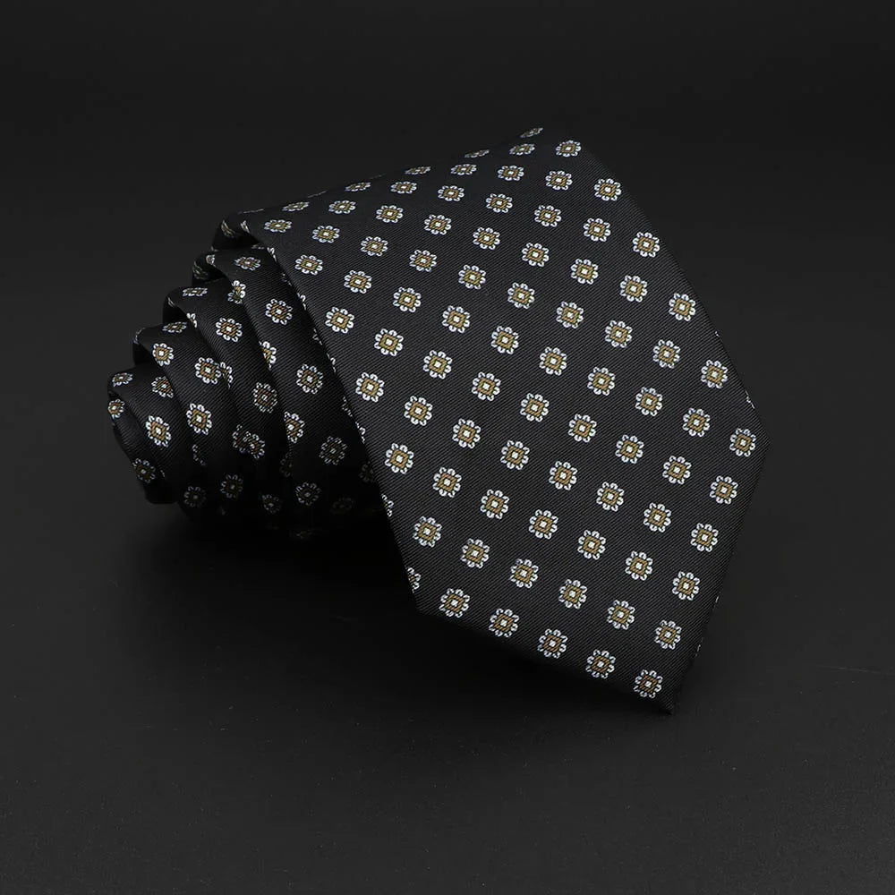 Novelty Men's Formal Ties 7cm Soft Silk Necktie