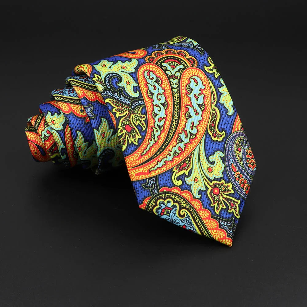 Novelty Men's Formal Ties 7cm Soft Silk Necktie