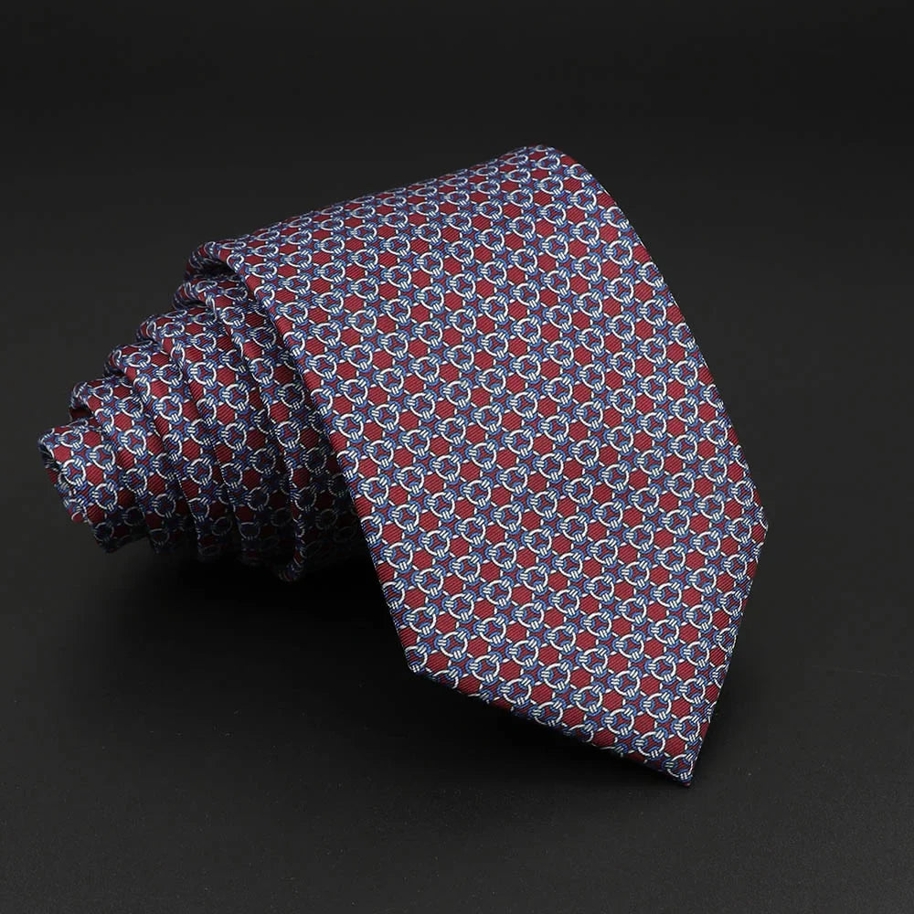 Novelty Men's Formal Ties 7cm Soft Silk Necktie