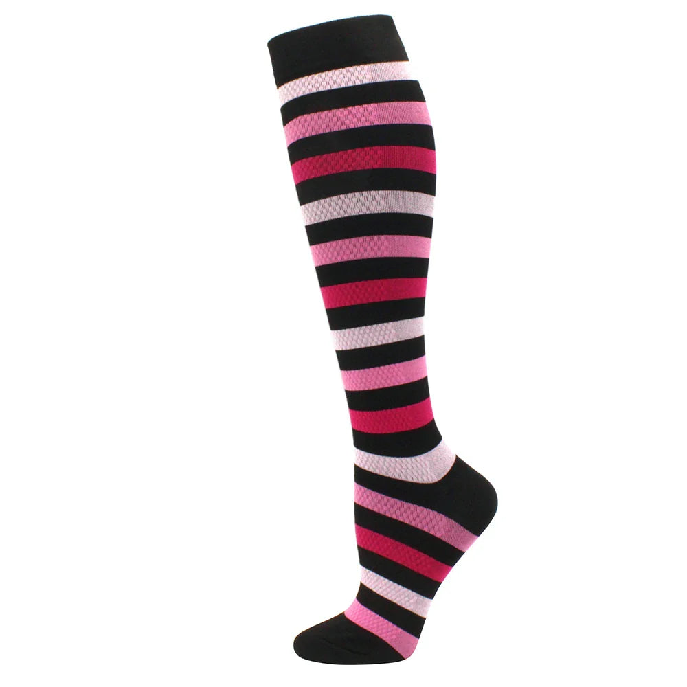 Running Compression Stockings Pressure Nursing Socks For Edema, Diabetes, Varicose Veins, Blood Circulation Sports Socks