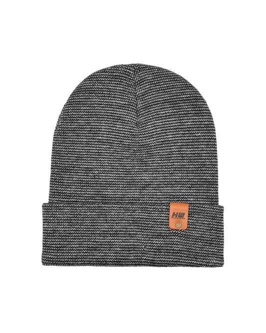 HAAKWEAR Traditional Classic Fusion Cuffed Beanie - Black / Gray, Made in USA