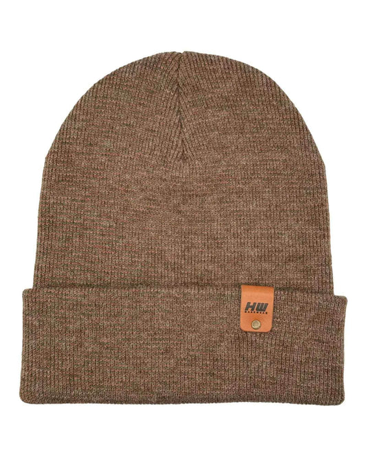 HAAKWEAR Traditional Classic Fusion Cuffed Beanie - Burgundy / Green, Made in USA