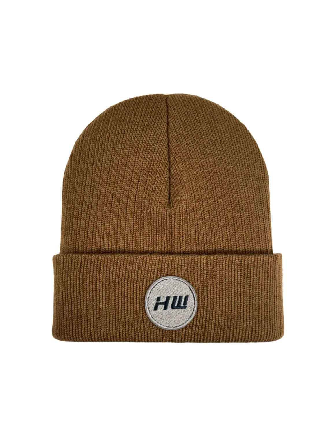 Cuffed Wide Ribbed, Traditional Beanie, Camel Brown