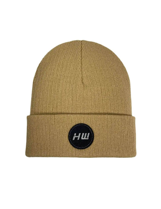Cuffed Wide Ribbed, Traditional Beanie, Dune Beige