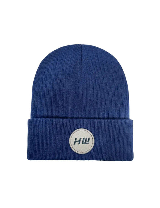 Cuffed Wide Ribbed, Traditional Beanie, Sapphire Blue