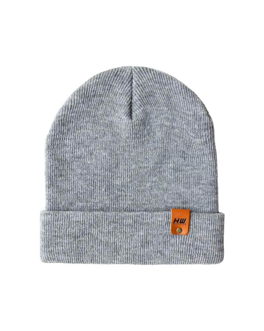 HAAKWEAR Traditional Koala Gray Beanie | Classic Cuffed Knit Hat | Made in USA