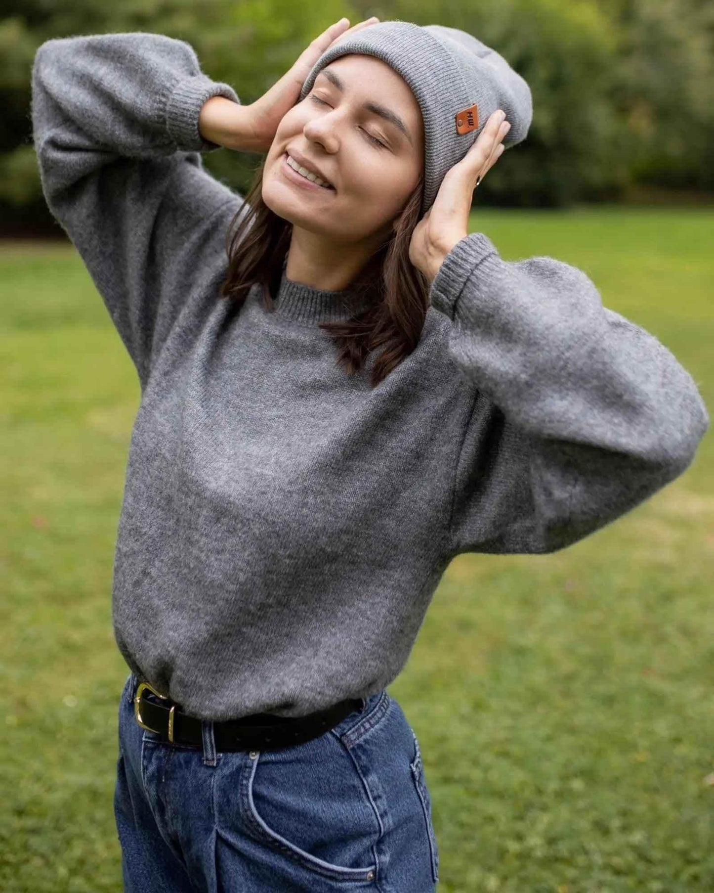 HAAKWEAR Traditional Koala Gray Beanie | Classic Cuffed Knit Hat | Made in USA