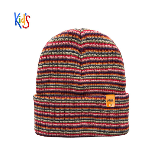 Kids Knit Beanie, Traditional Cuffed Beanie