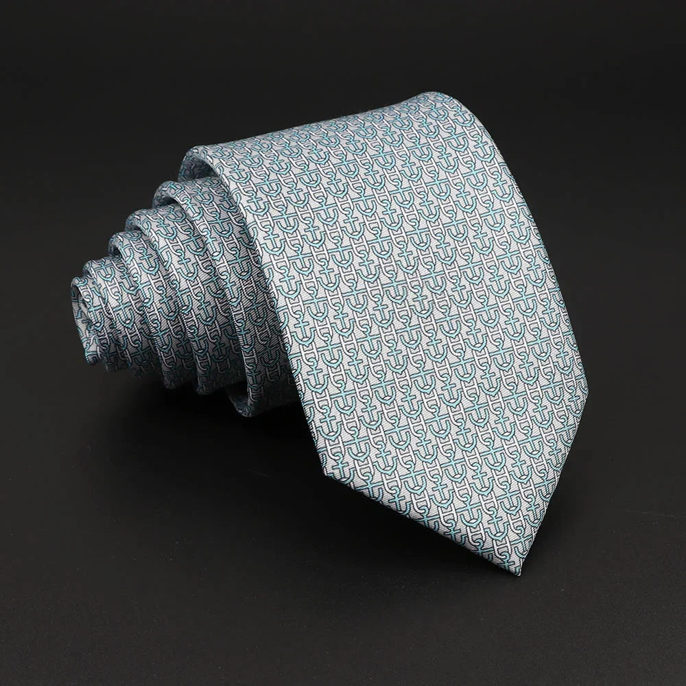 Novelty Men's Formal Ties 7cm Soft Silk Necktie