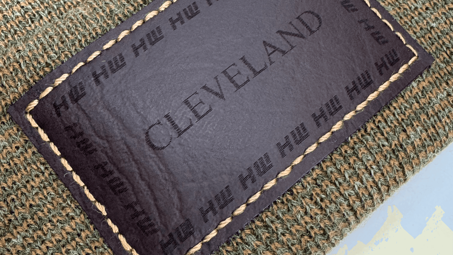 Cleveland, H Stitch Cuffed Beanie,  Brown and Green Fusion
