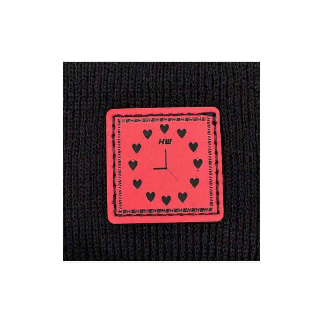 Valentine's Day H Stitch Beanie, Heart Clock