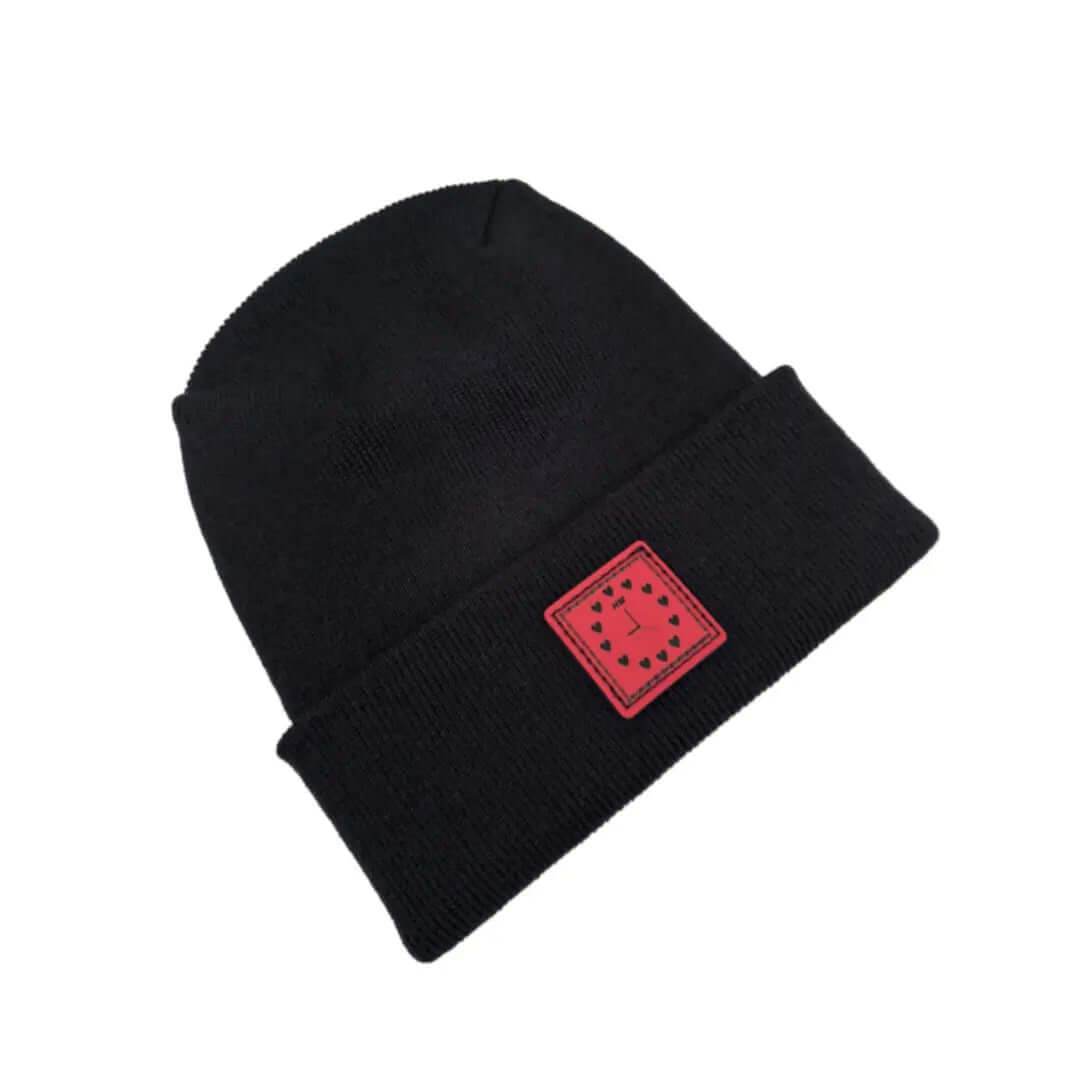 Valentine's Day H Stitch Beanie, Heart Clock