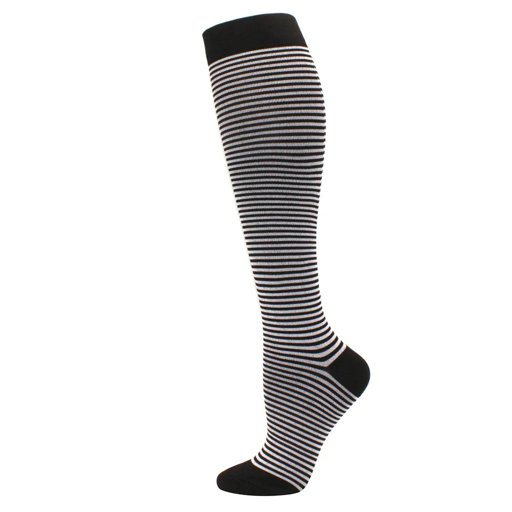 Running Compression Stockings Pressure Nursing Socks For Edema, Diabetes, Varicose Veins, Blood Circulation Sports Socks