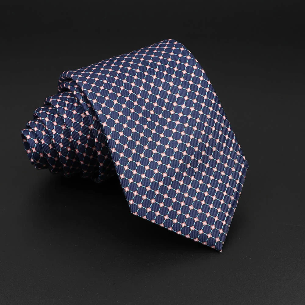 Novelty Men's Formal Ties 7cm Soft Silk Necktie