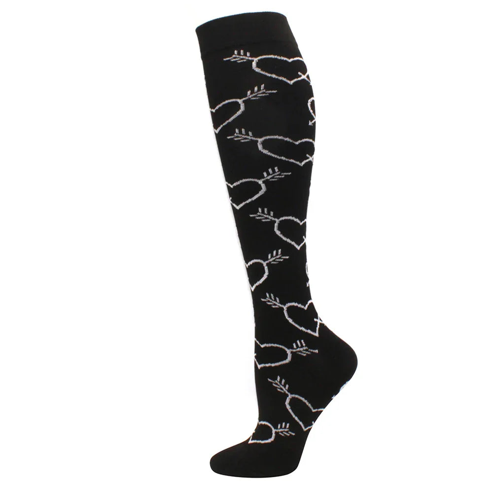 Running Compression Stockings Pressure Nursing Socks For Edema, Diabetes, Varicose Veins, Blood Circulation Sports Socks