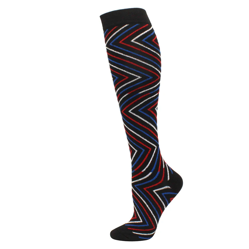Running Compression Stockings Pressure Nursing Socks For Edema, Diabetes, Varicose Veins, Blood Circulation Sports Socks